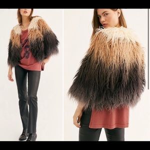 Free people cropped feather jacket
